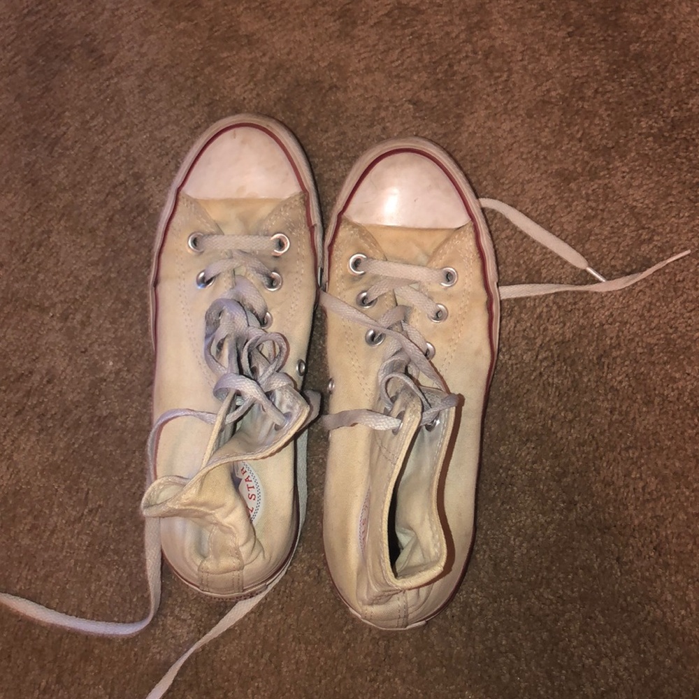 White Converse High Top